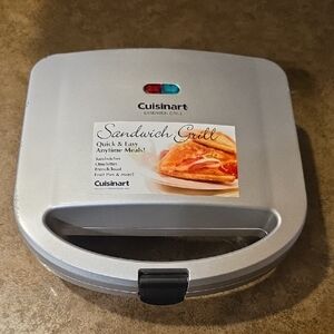 Cuisinart Silver Sandwich Grill with Indicator Lights